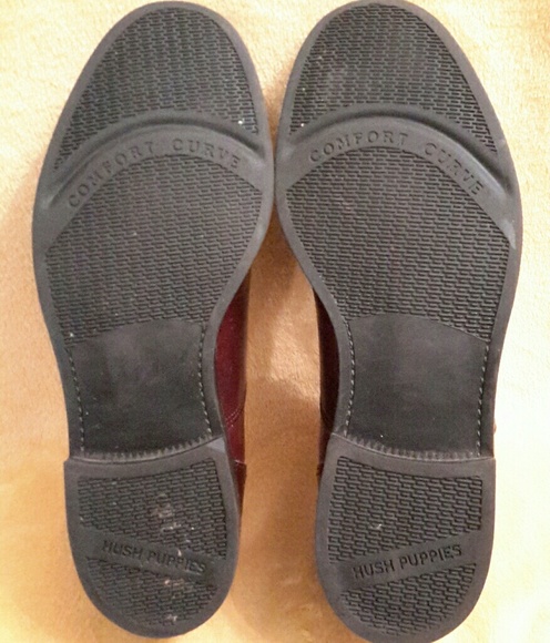 Hush Puppies Leather Oxfords ( Burgundy) J-11 - Picture 6 of 7